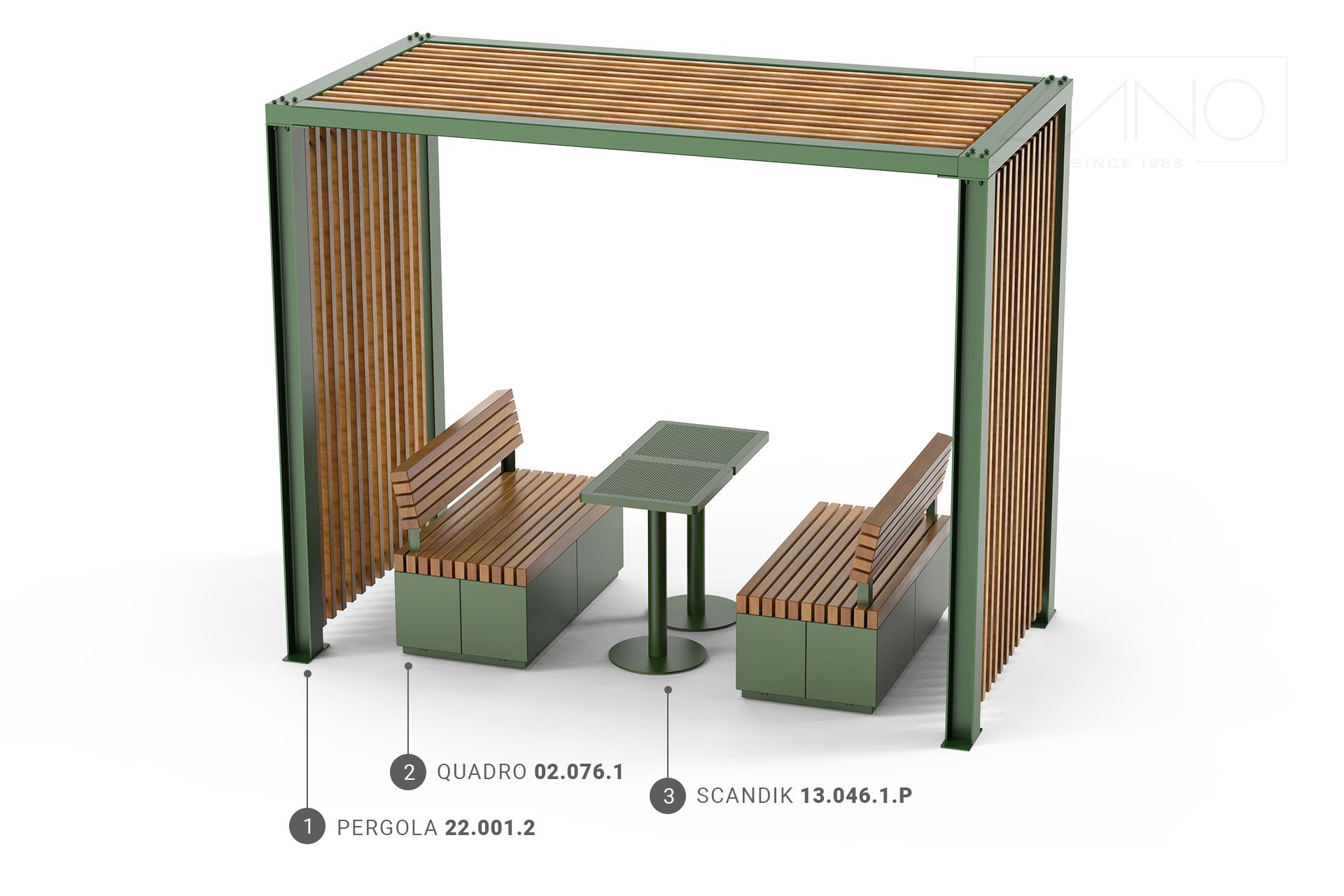 Ensemble de meubles Quadro, Scandik, Pergola